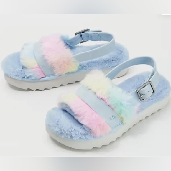 Koolaburra Other - Koolaburra by UGG Fuzz'd Out Pastel Sandals 7
